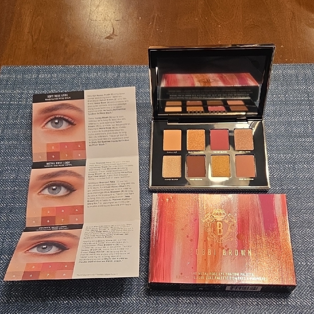 Bobbi Brown Luxe Metal Rose Eye Shadow Palette